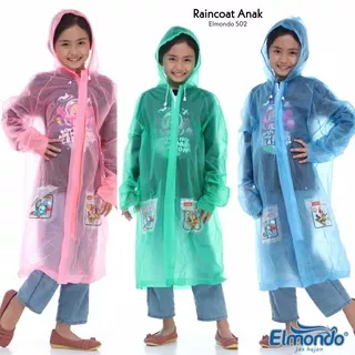 Jas Hujan Anak Raincoat/Jas Hujan Anak Terusan/Jas Hujan Murah Lentur Anti Air Terlaris | Elmondo 502