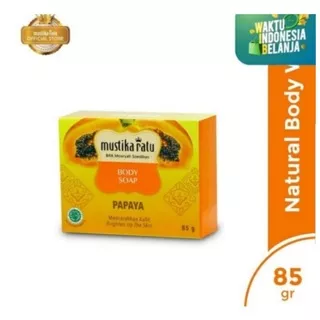 MUSTIKA RATU PAPAYA BODY SOAP SABUN BATANG PEPAYA 85 GR