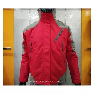 JAKET REI MOUNTAINEERING BASUTO RED ORIGINAL JAKET OUTDOOR WATERPROOF WINDPROOF