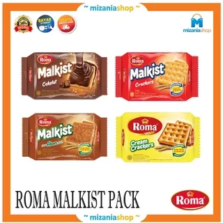 ROMA MALKIST / CRACKERS / COKELAT / CREAM CRACKERS / ABON 135 GR