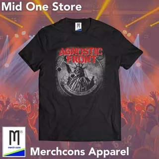 M78 / KAOS BAND AGNOSTIC FRONT TAG MERCHCONS SIZE LUAR / KAOS MUSIK DISTRO