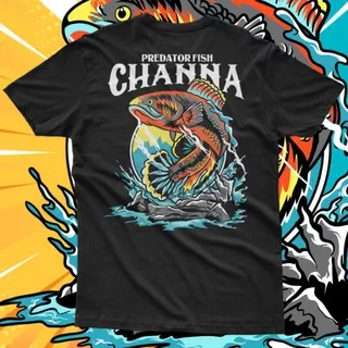 Kaos Channa predator fish kaos ikan bisa COD kaos snakehead