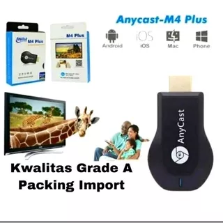 AnyCast Dongle Hdmi M4 Plus Wifi Display Receiver Screen Mirroring Hdmi Dongle Miracast