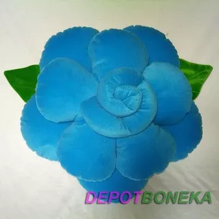 Bantal mawar biru