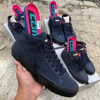 Converse Cons One Star Mid Pro Obsidian Hyper Pink Black