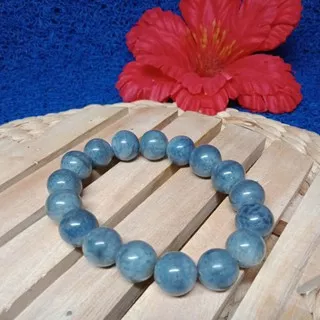 gelang kesehatan batu Marjan biru 14 mm