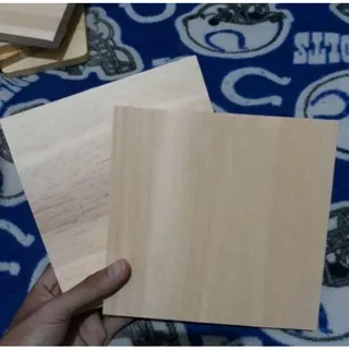 kayu jati belanda / Pinus 15x15 cm polos untuk souvenir dan papan lukis dijadikan bahan seni gambar