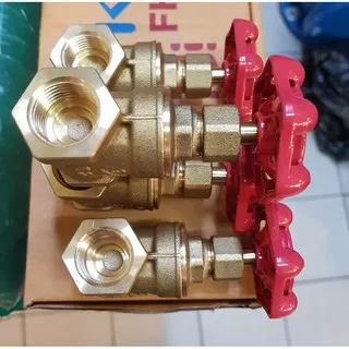 Stop Kran Gate Valve 1 1/2 KITZ Class 125 W.O.G Brass / Stop Keran