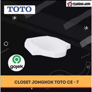 Closet Kloset Jongkok Toto CE7 Putih Single Bowl Toilet / TOTO CE 7 / TOTO CE - 7