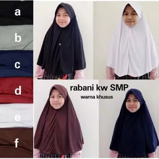 JILBAB RABBANI KW/RABBANI SERUT/JILBAB INSTAN ANAK SEKOLAH SIZE L (SMP)