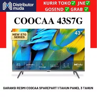 COOCAA LED TV 43 inch 43S7G SMART ANDROID 11 Digital TV - 2.4G/5G WIFI