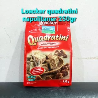 Loacker wafer biskuit 175 g quadratini 250 g vanille kremkakao napolitaner vanilla coklat kacang hazel vanila choco
