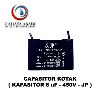 GROSIR - KAPASITOR KOTAK - 8 UF - 450V - CAPASITOR - JP