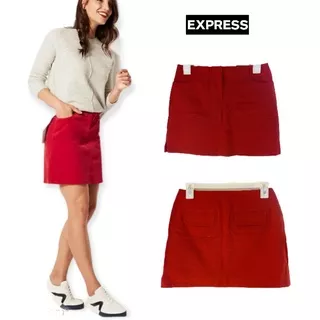 Express Red Mini Skirt/Rok Mini Branded Original