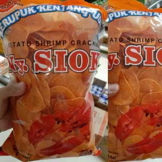 KERUPUK KENTANG UDANG NY SHIOK, POTATO SHRIMP CRACKERS NY SIOK,KERUPUK KENTANG ENAK SURABAYA(MENTAH