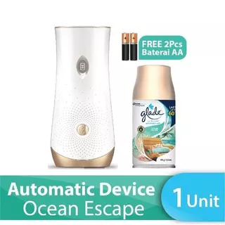 Glade Matic Device + Refill mesin dispenser pengharum ruangan otomatis 1set