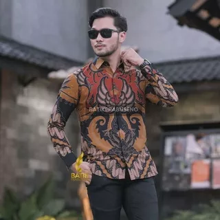 Batik Printing Size Slimfit Lengan Panjang Motif Dimas