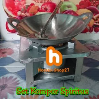 Mainan Alat Masak Anak Set Kompor Spiritus 14cm Wajan Susuk Logam Medium Kitchen Set Mainan Edukatif