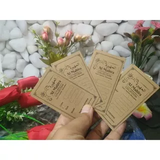 label merk baju hijab hangtag baju craft coklat / handtag label baju / hand tag label baju thank you / hantag label baju kertas craft coklat custom design murah 500pcs