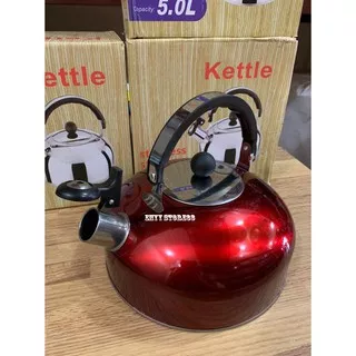 TEKO SIUL KETTEL WARNA UKURAN 2.5 LITER TEKO STAINLESS TEKO KOMPOR KETTEL SIUL TEKO BISA BUNYI