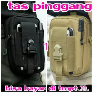 Tas pinggang HP/Waist Bag pria Tactical Army Military Militer Molle pouch bag Outdoor Bahan Kanvas