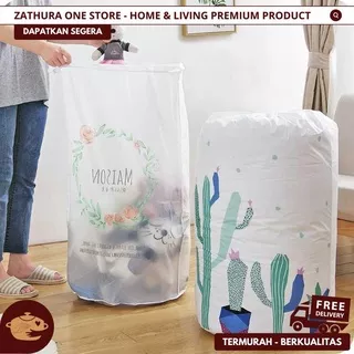 Keranjang Baju Kotor Lipat Penyimpanan Pakaian Selimut Seprai Foldable Termurah Terlaris Perlengkapan Rumah Multifungsi Storage Box Organizer Tempat Laundry Serbaguna Krnjang Pkaian Laundri Bag