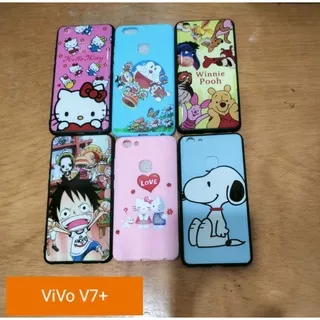 Vivo V7+ Case Motif Gambar Disney SoftCase Hp Cartoon Casing Hp Karakter V7+