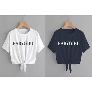 BSF Baby Girl Ikat PE Baju Atasan Cewek Kaos Wanita Lengan Pendek Woman Top O-Neck Tee Shortsleeve T-Shirt Pakaian Perempuan Santai Kekinian Kerah Bulat Murah Casual Girl Fashion Premium ACE