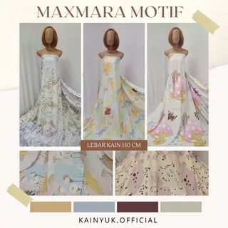 Kain MAXMARA LUX Ori ????? PREMIUM Lebar 150cm Bahan Hijab Gamis - MURAH GROSIR / ECERAN Motif 1