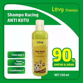 Shampo Kucing Anti Kutu Sampo Kucing Shampoo Kucing Shampo Kutu Kucing LOVY Antikutu 250 ml