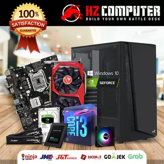 PC Gaming Design - Intel Core i3 9100F - RAM 8GB DDR4 - SSD & HDD - GTX 1650 4GB - Ready Stock!