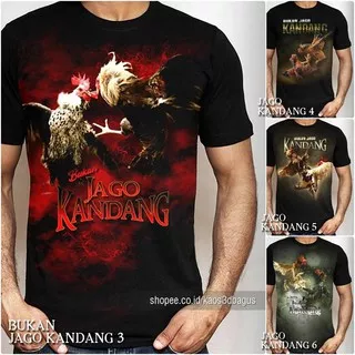 KAOS AYAM JAGO Bukan Jago Kandang Baju KAOS AYAM LAGA Petarung KAOS AYAM ADUAN Sabung Ayam PREMIUM