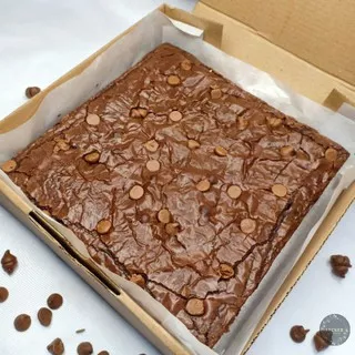 Brownies Fudge | Brownies Panggang | Brownies Coklat | Brownies Chocochips  (20×20cm)