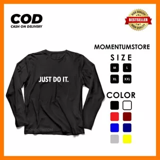 KAOS NIKE JUST DO IT LENGAN PANJANG PREMIUM / KAOS JUST DO IT LONGSLEEVE JUST DO IT T-SHIRT PRIA