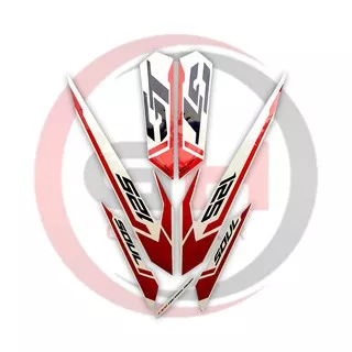 Striping Motor Yamaha Mio Soul GT 125 2015 Putih-Merah