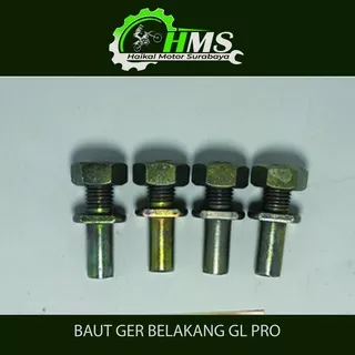 BAUT GER BELAKANG GL PRO - BAUT GEAR BELAKANG HONDA GL MAX / NEOTECH / MEGA PRO / TIGER (Set isi 4)