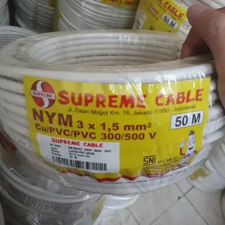 KABEL NYM 3X1,5 3X1.5 1,5MM 1.5MM SUPREME 50M JNE J&T SICEPAT