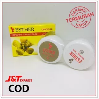 Paket Cream Esther Whitening SM Plus Sabun Esther Ori Berhologram