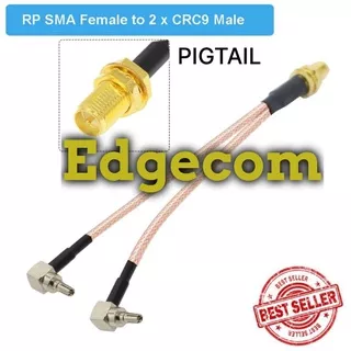 Pigtail Modem Huawei E3276, E3372, E3272, K5001 CRC9 to RPSMA Female (Pin Male)