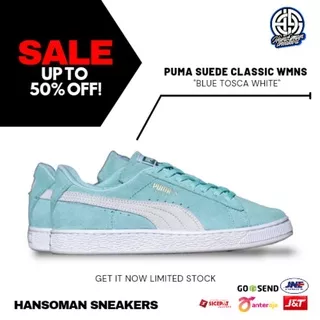 SALE TERMURAH!!! PUMA SUEDE CLASSIC WOMENS TOSCA WHITE ORIGINAL BRAND NEW WITH BOX SEPATU SNEAKERS WANITA CASUAL SPORTY / SEPATU CASUAL / SEPATU CASUAL WANITA