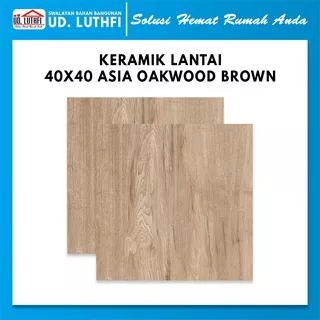 Keramik Lantai 40x40 Asia Oakwood Brown A