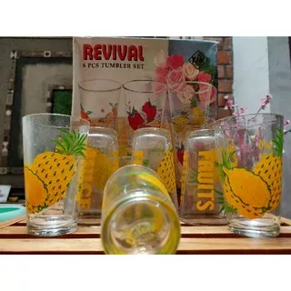 Gelas // Paket Revival 1 Box 6 pcs // Gift Box //