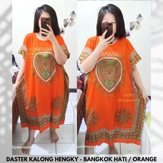 Daster Kalong Daster Ibu Daster Hengky Motif Bangkok Hati Daster Rayon Premium Panjang Daster Jumbo LD 140 Sleepwear Murah Daster halus Daster batik Daster viral Baju Tidur Batik Homedress Cantik