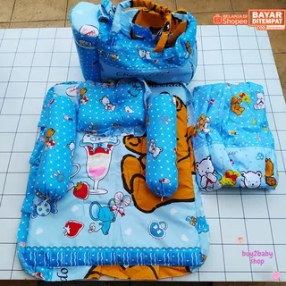 Set Perlengkapan bayi baby gift set Chekiddo 4 in 1 (Tas, Gendongan, Selimut, Bantal Guling)