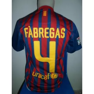 Jersey Barcelona Home FABREGAS (4) 2011/2012 Grade AAA