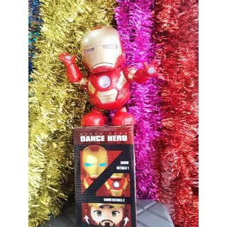 mainan anak robot iron dancing / iron man LIGH and MUSIC