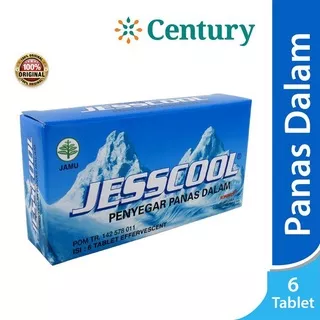 Jesscool Penyegar Panas Dalam 6 tablet effervescent / Panas Dalam / sariawan