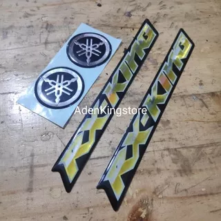 stiker sticker emblem resin timbul dop box  RX KING aki accu YAMAHA RX KING 2007-2008 sepasang 2 pcs