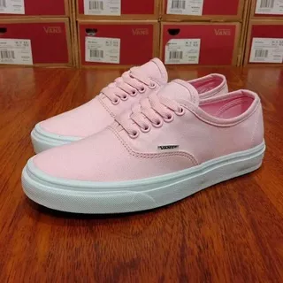 COD SEPATU VANS AUTHENTIC PINK WHITE 100% PREMIUM BNIB IMPORT MADE IN CHINA SEPATU SNEAKERS WANITA