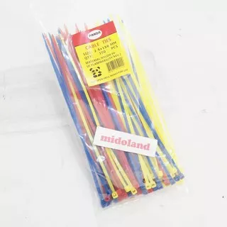 KABEL TALI TIS TIE TIES RIPET RIFET PENGIKAT 3 WARNA warni 150MM 15CM